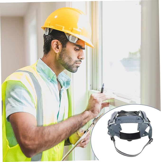 ABOOFAN 2pcs Replacement Helmet Suspension Inserts Soft Sponge Comfort Hard Hat Liner for Enhanced Head Safety Breathable and Secure Fit for Safety Headgear and Industrial Use