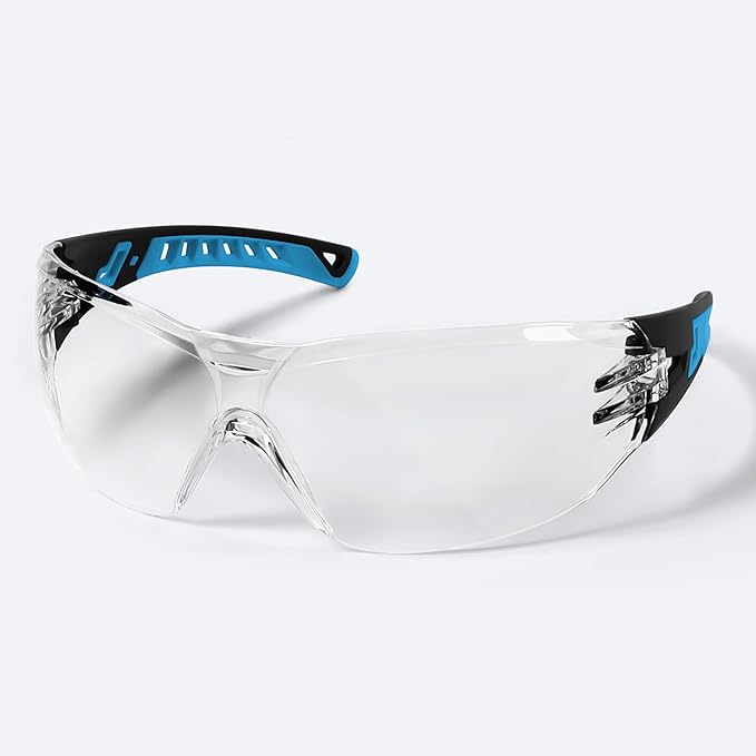 MORK&SUKY Safety Glasses Anti-Fog, Impact-Resistant with UV400 Protection,Lightweight Comfort for Industrial, Sports, Lab.