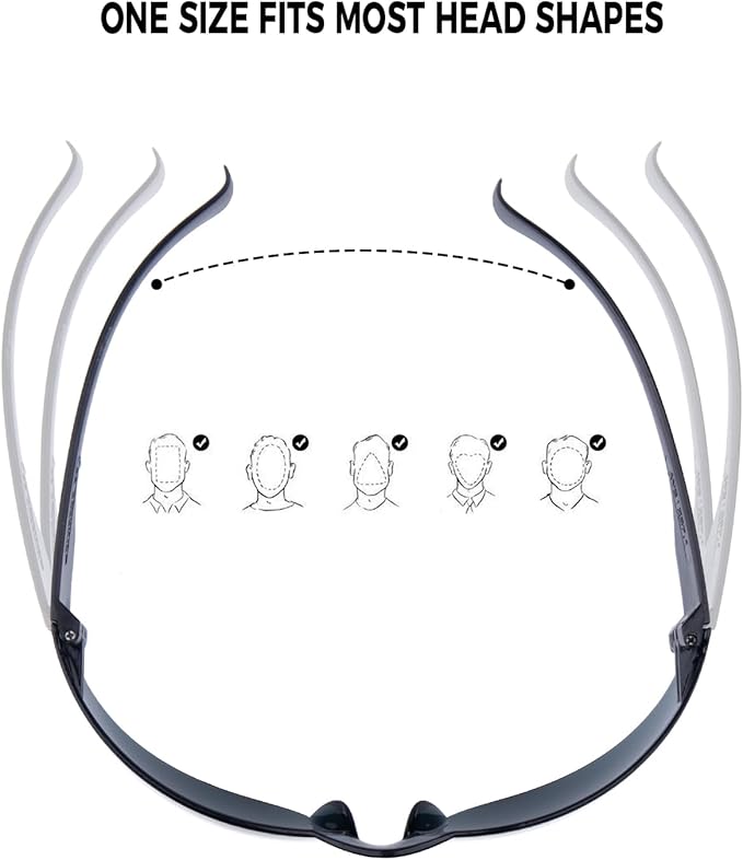 32 Pcs Clear Safety Glasses, Protective Eyewear for Men Women,Scratch Resistant Wrap Around Eyewear,Meets ANSI Z87.1 Standard, Smoke