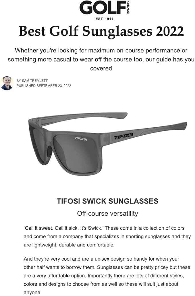 Tifosi Optics Swick Sunglasses (Onyx Fade/Clear)