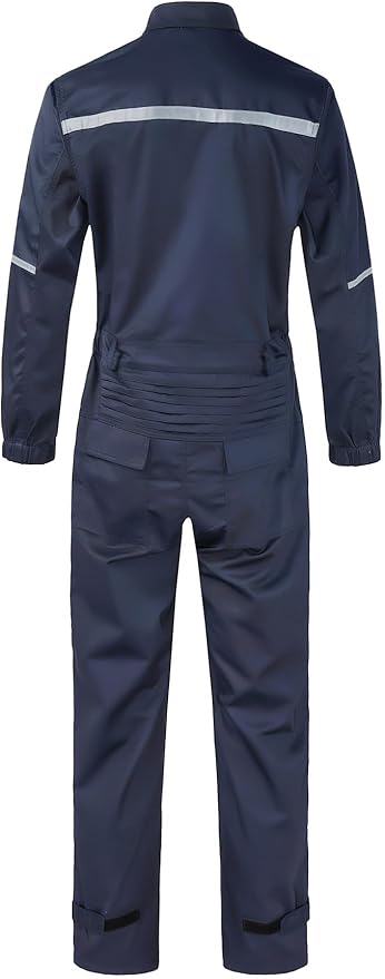 Mens Workwear Coveralls Multi Pockets Work Suit Mechanic Overalls Jumpsuits Unisex Long Sleeve Garage Coverall
