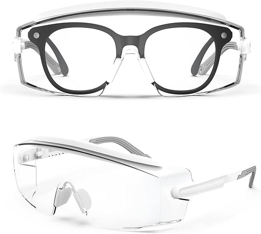 Anti Fog Safety Glasses Safety Goggles Over Glasses Protective Glasses with Anti Scratch Lenses Adjustable
