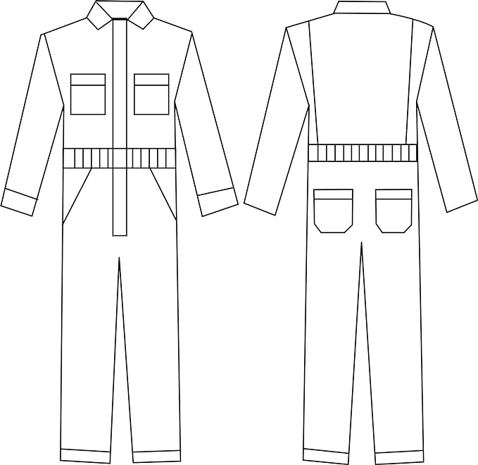 M&M SCRUBS Overall Workwear Men Long Sleeve Coveralls