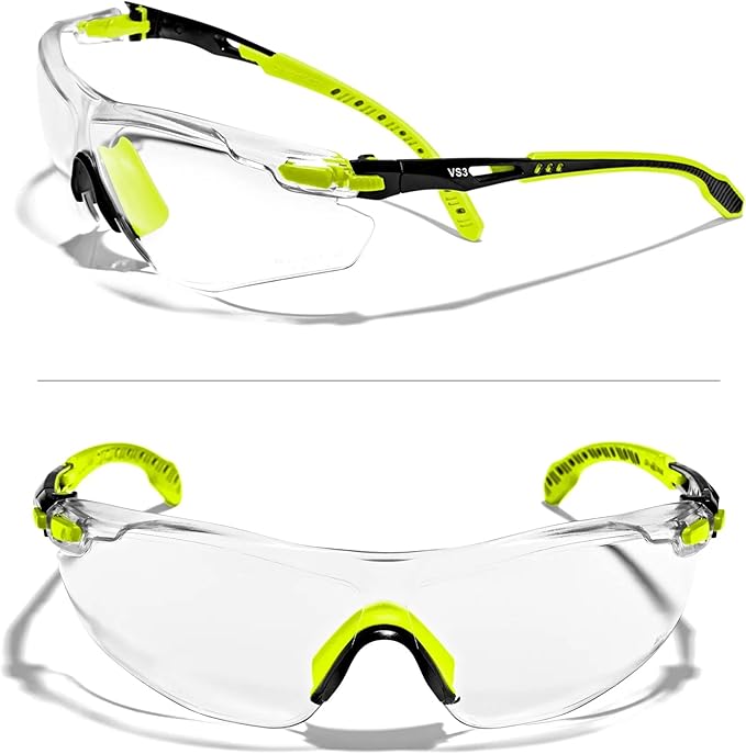 OPTIFENSE™ VS3 Anti Fog, Premium CLEAR/TINTED Safety Glasses, ANSI Z87+ (Click for frame/lens option)