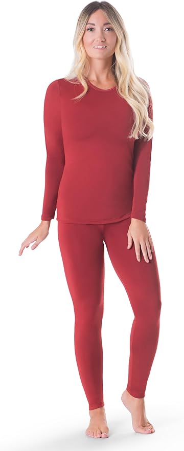 Rocky Thermal Underwear for Women, Long Johns Fleece Lined Set, Shirt & Pants, Base Layer w/Leggings/Bottoms Ski/Extreme Cold