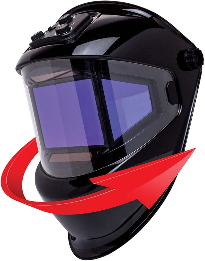 Eastwood XL Panoramic View Welding Helmet True Color Auto Darkening Throat Guard