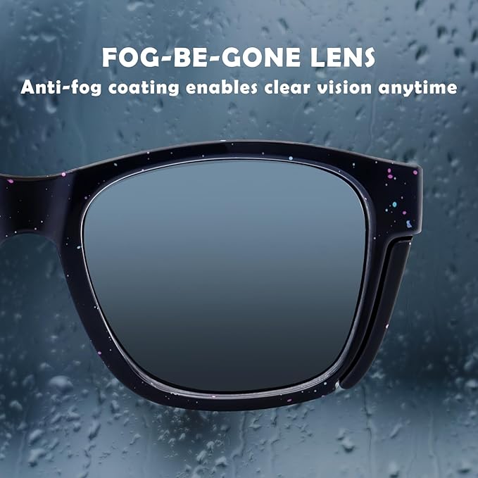 UKNOW Safety Glasses - Anti Fog Lenses - Eye Protection with Side Shields - ANSI Z87.1 Protective Eyewear - UV Protection