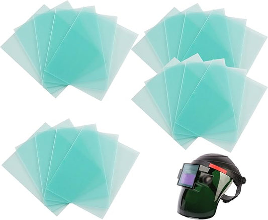 20 Pcs Welding Protective Lens Replacement Lens，4.5" x 5.25" x 0.04" Outside Replacement Helmet Clear Lens Covers for Solar Auto Darkening Welding Helmet Hood