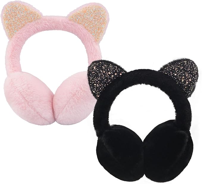 XIAOHAWANG Winter Earmuffs for Kids Girl Warm Ear Muffs Baby Boy Plush Padded Ear Warmer