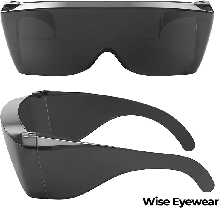 Cover-Ups Black Fit Over Sunglasses - Wrap Around Sunglasses - People Who Wear Prescription Glasses in the Sun