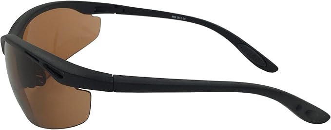 2 Pairs Bifocal Safety Driving Sunglasses with Reading Corner - Rubber Grip Arms (Diopter +1.00)