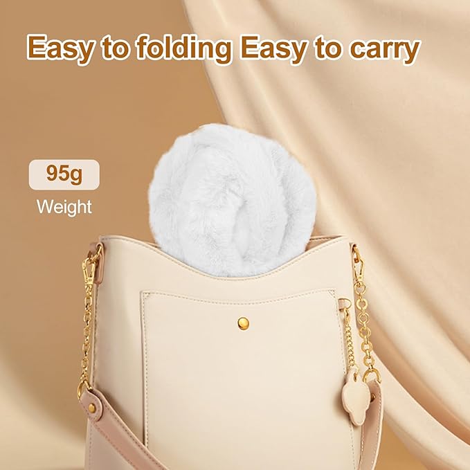 1 Pcs Headband Winter, Ear Muffs for Women & Men, Foldable Fluffy Earmuffs with Headband, Headband Winter