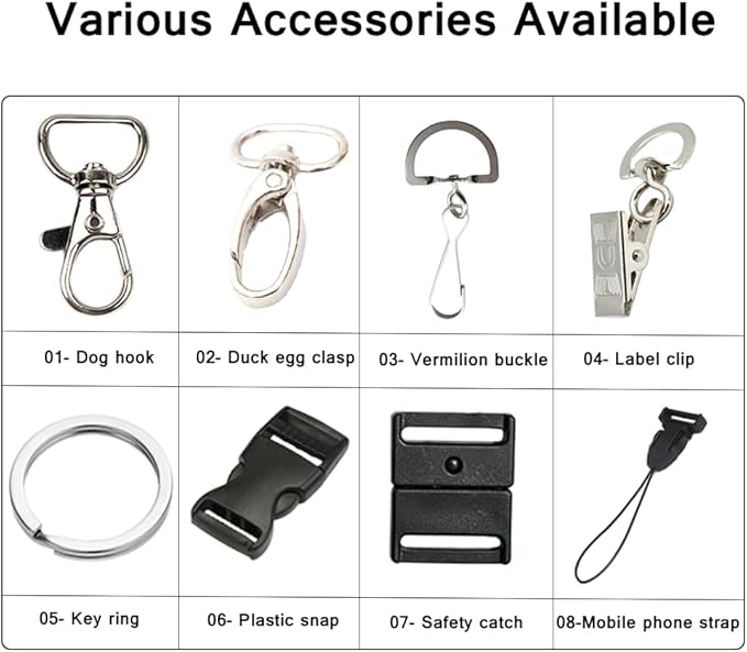 Custom Double Hook Lanyards Personalized 30-5000PCS with Text/Logo/Color, Customizable 2 Neck Straps Bulk with Safety Breakaway Clasp for Women Men Cruise Event, Business ID Badges Holder