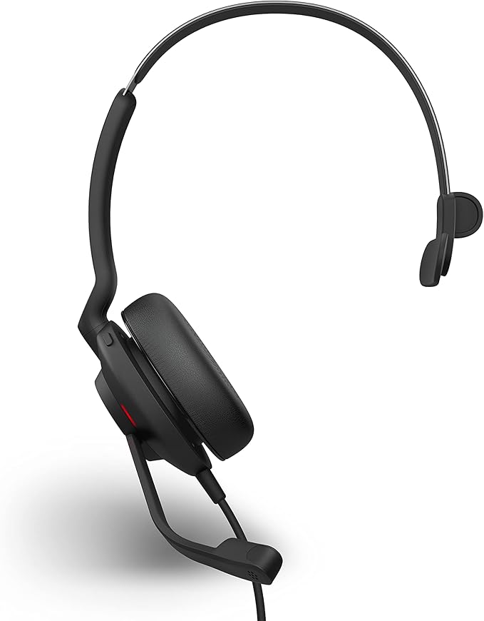 Jabra Evolve2 30 SE Wired Mono Noise-Cancelling Headset - Features 2-Mic Call Technology and USB-A Cable - Works with All Leading Unified Communications Platforms Such as Zoom and Google Meet - Black