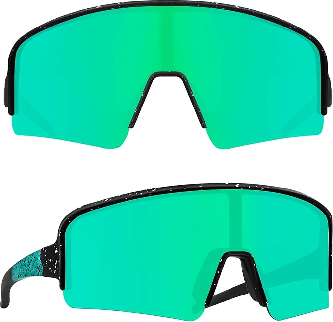 MAXJULI Polarized Sunglasses for Men Women, Windproof Outdoor Sports Cycling Running UV400 Protection Sun Glasses 8121