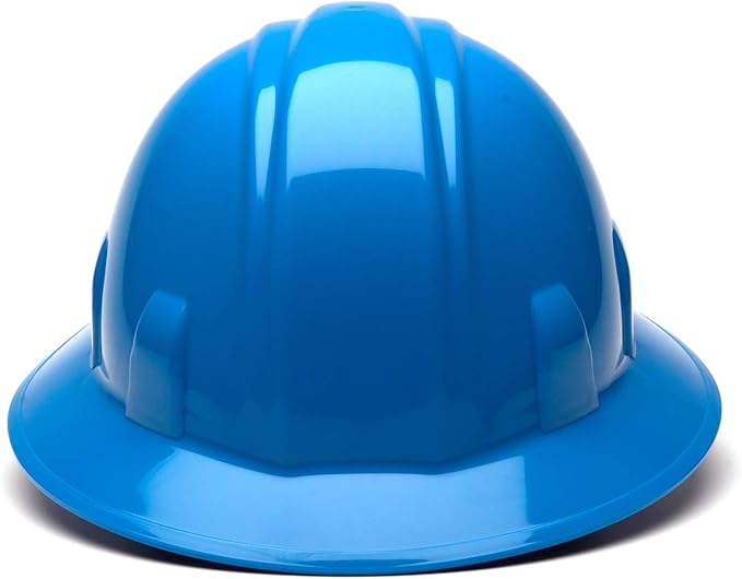 Pyramex SL Series Full Brim Hard Hat 4-Point Ratchet Suspension