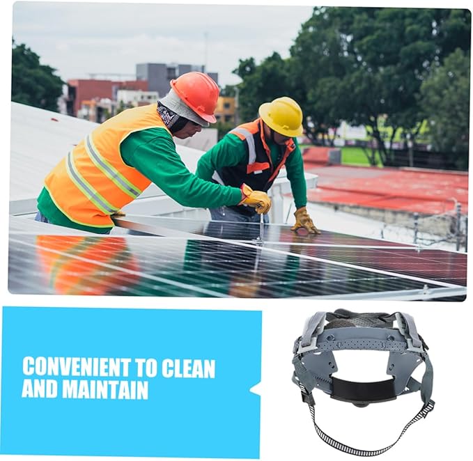 HEALLILY 2pcs Safety Helmet Chin Strap Pad Replacement Liner for Hard Hat Breathable Comfortable Suspension System for Construction Safety Helmet