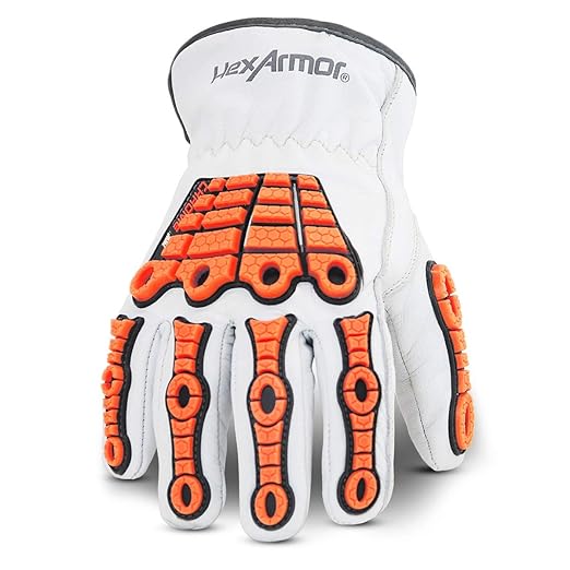 HexArmor Cut and Heat Resistant Impact Protection Leather Work Gloves | Chrome SLT ® Series 4060 | 3X-Large