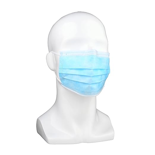 (AHS) Earloop Masks Disposable | Adult Face Covering | 3 Ply Disposable Face Mask (Box of 50)