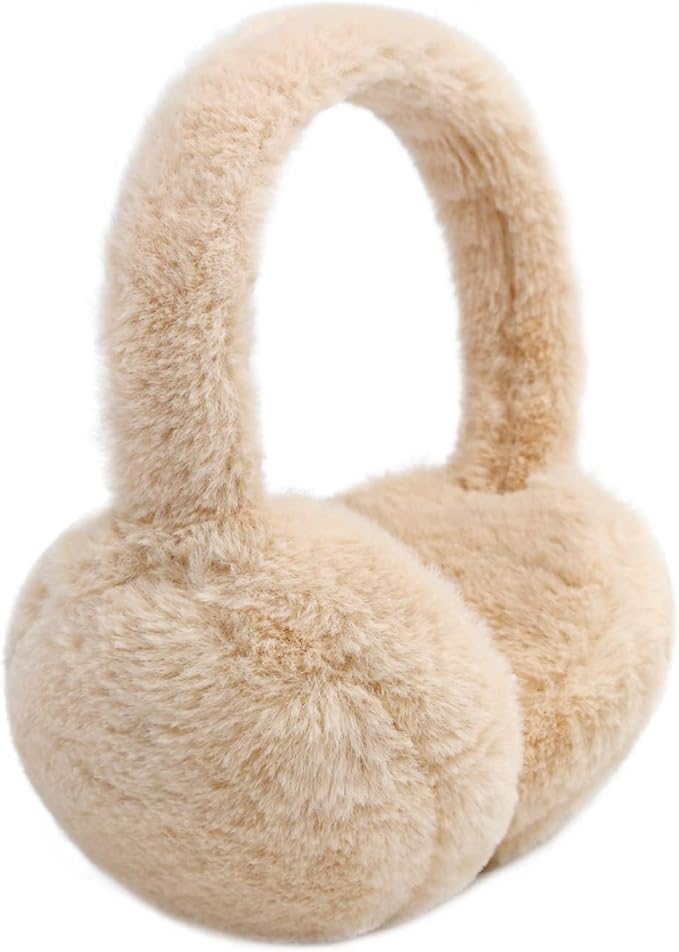 Kids Winter Earmuffs Baby Warm Ear Muff Girls Cute Furry Ear Warmers Boys Foldable Ear Covers for Cold Weather
