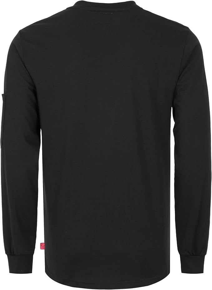 TICOMELA FR Shirts for Men Heather Series 6oz Flame Resistant T Shirt NFPA2112 CAT2 Fire Retardant Henley Shirts