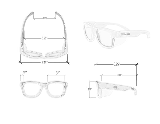 MAGID Y50 Series Performance Anti-Fog Polycarbonate Safety Glasses with Side Shields, 48 Pairs, Clear Lens | Clear Frame, Y50CLAFC
