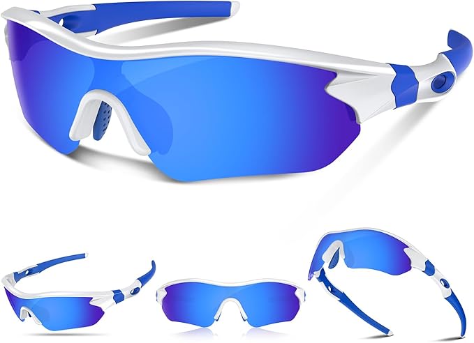 Polarized Sports Sunglasses for Men Women Youth Baseball Running Fishing Tennis Golf Cycling Driving Motor TAC UV400 TR90