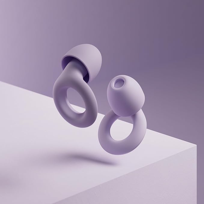Loop Quiet Ear Plugs for Noise Reduction – Super Soft, Reusable Hearing Protection in Flexible Silicone for Sleep, Noise Sensitivity - 8 Ear Tips in XS/S/M/L – 24dB & NRR 14 Noise Cancelling - Violet