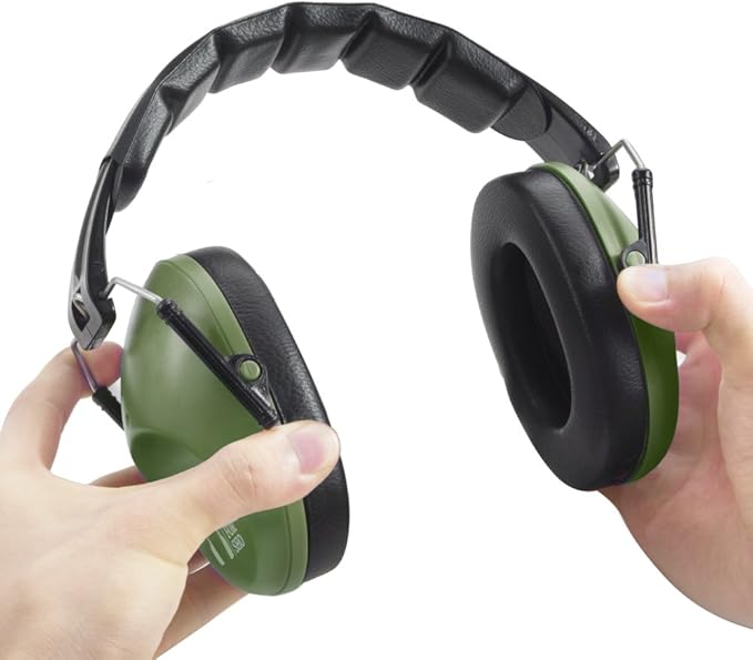 Pro For Sho 34dB NRR Hearing Protection Ear Muffs - Highest NRR in Compact Design, Ear Protection for Shooting, Mowing, Work