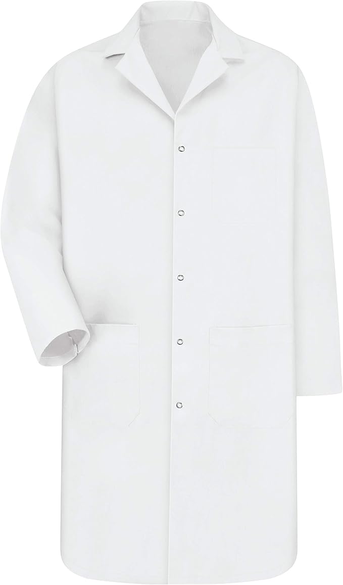 Red Kap Men's Interior Pocket Lab Coat
