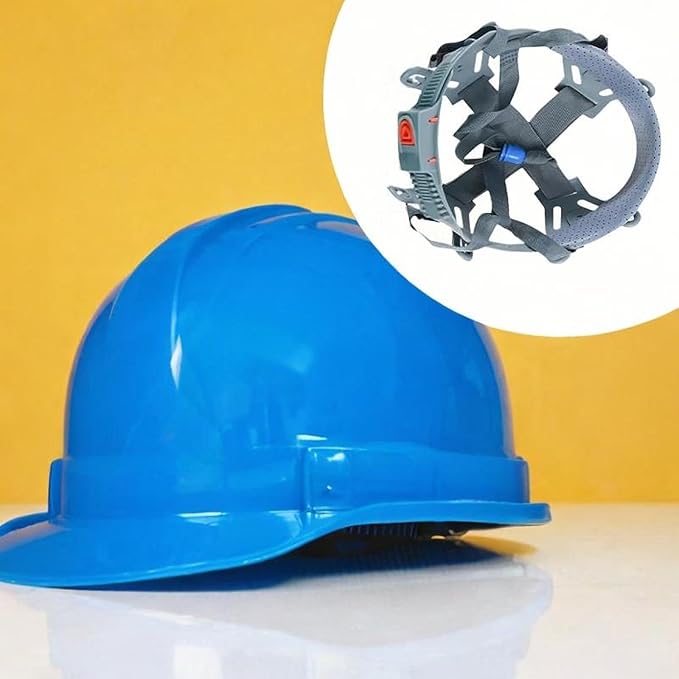 8 Point Hard Hat Replacement Ratchet Suspension Directly Replace Easy to Install Lightweight Bump Cap Insert Hard Hat Liner, Push Adjustment