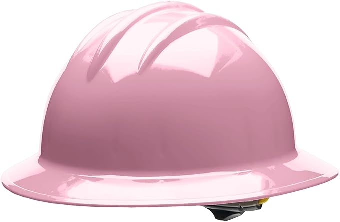 Bullard 3-Rib C34 Full Brim Safety Hard Hat with Spacious Shell, 6-Point Ratchet Suspension, and Cotton Brow Pad