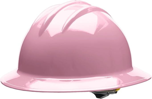 Bullard 3-Rib C34 Full Brim Safety Hard Hat with Spacious Shell, 6-Point Ratchet Suspension, and Cotton Brow Pad