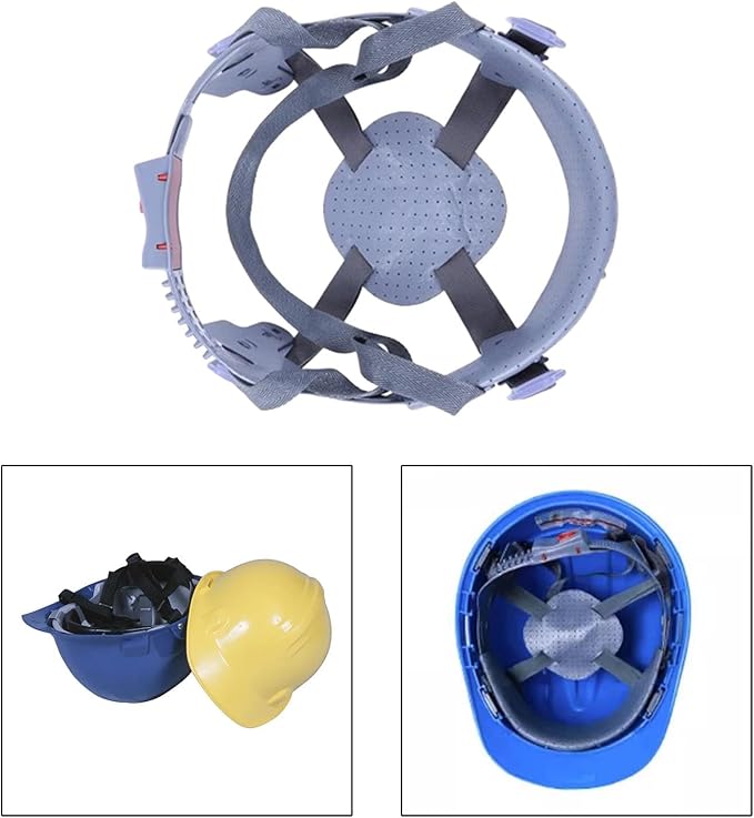 Generic Hard Hat Suspension Insert for Enhanced Safety, 4 Point Buckle, 58-64cm