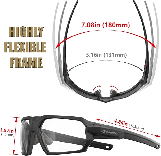 Ballistic Tactical Impact Protection Anti Fog Shooting Glasses Military Grade Airsoft Range…