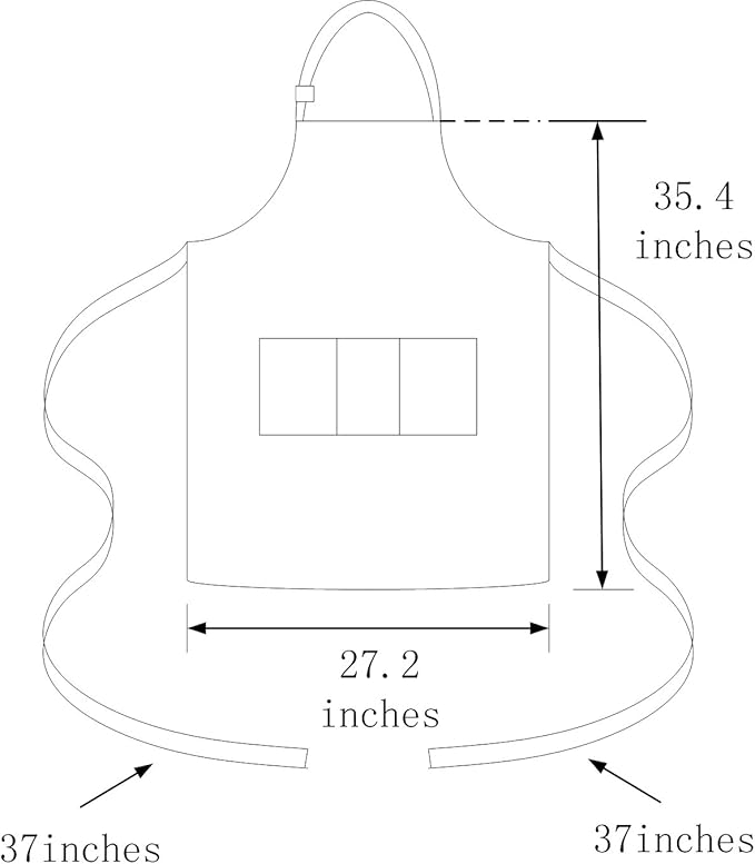 (2 set Black Professional Resist Water Adjustable Extra Long Bib Apron 3 Pockets Home Kitchen Garden Restaurant Cafe Bar Pub Bakery for Cooking Chef Baker Servers Craft Unisex