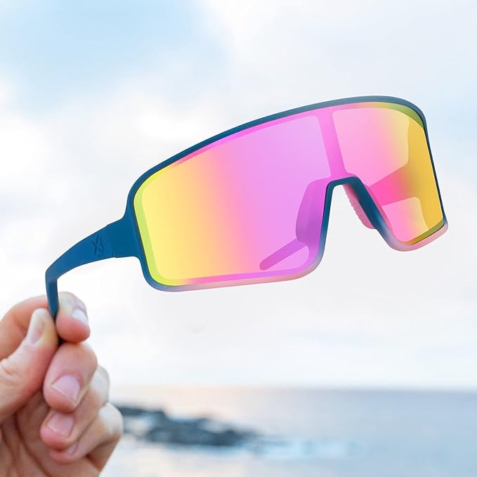 MAXJULI Polarized Sunglasses for Men Women, Windproof Outdoor Sports Cycling Running UV400 Protection Sun Glasses 8121