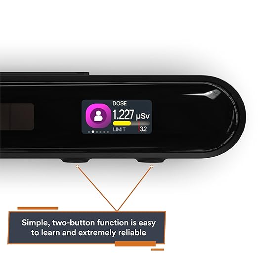 MIRA Safety Upgraded Geiger-2 Portable Dosimeter | Compact, Professional, Digital Nuclear Radiation Detector Geiger-Counter | Personal Dosimeter Detection Beta Gamma X-ray Tester