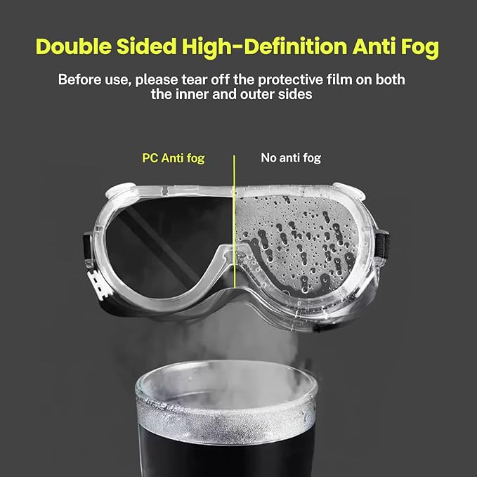 Cut Resistant Gloves & Safety Glasses for Men with Ear Plugs - Personal Work Set
