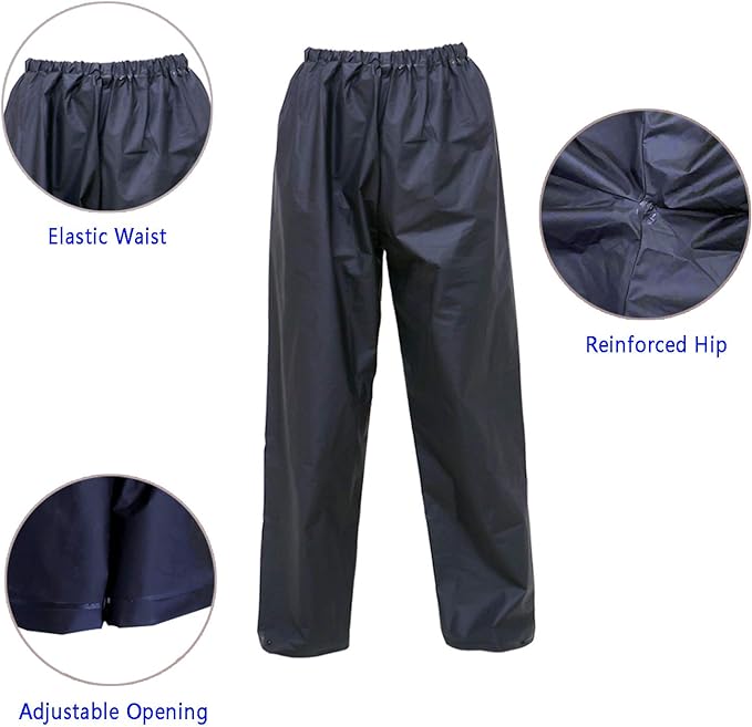 Ultra-Lite Rain Suit for Men Women Waterproof Protective Rain Coat with Pants 2 Pieces Rain Gear