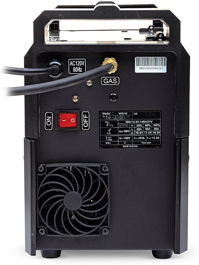 Eastwood 140 Amp 120V MIG Welder Machine for Sheet Metal and Thin Steel Welding | Portable Welding Machine with Gas Regulator and Hose | Perfect for Beginners and DIY Light Metal Fab Projects