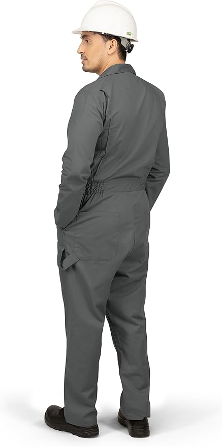 NY Threads Men’s Twill Long Sleeve Coverall Utility Work Wear
