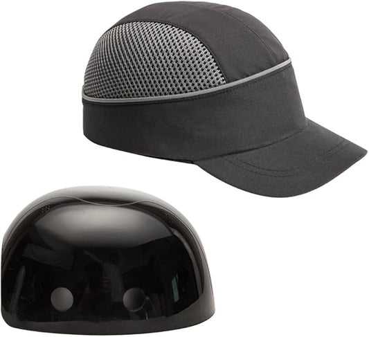 MOHEEN Safety Bump Cap, Baseball Hat Style with Reflective Stripes Lightweight and Breathable Hard Hat Head Protection Cap