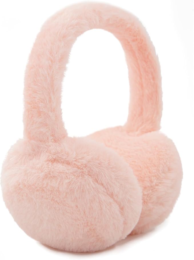Kids Winter Earmuffs Baby Warm Ear Muff Girls Cute Furry Ear Warmers Boys Foldable Ear Covers for Cold Weather