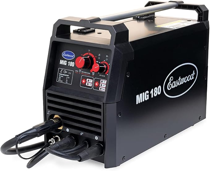 Eastwood 180 Amp MIG Welder Machine Dual Voltage 110V 220V for Steel & Aluminum | Auto Restoration Welding Machine