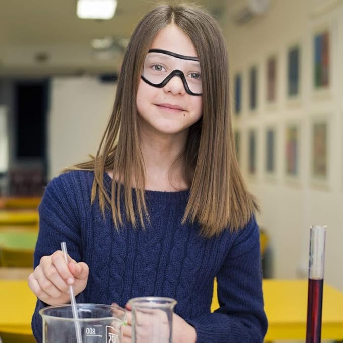 Kids Safety Goggles, Toddler Safety Glasses With UV Anti-Fog,Clear Lens Glasses Cleaning Cloth Included