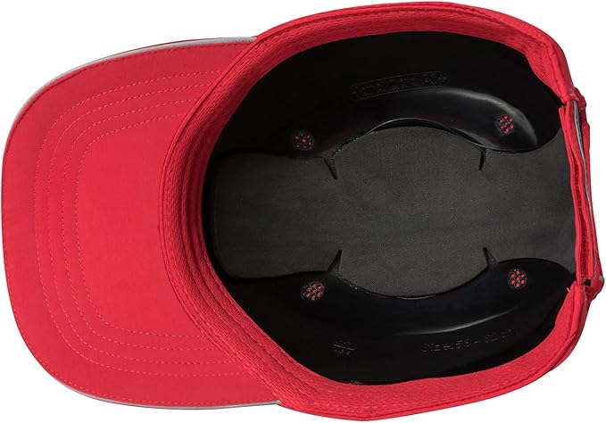 Lightweight Safety Bump Cap - Breathable Baseball Style Protective Hat with Reflective Stripes