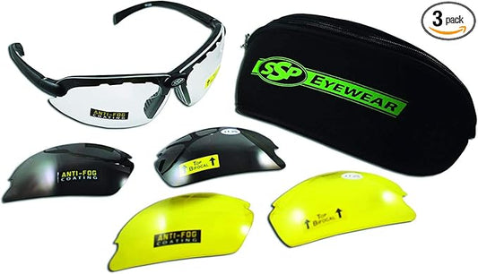 First Responder's Choice! Tactical Shooting Glasses for Front Sight Focus 99% of Inaccuracy Occurs When You Can’t See Your Sights. Maintains a Natural Shooting Stance. Top Focal® Anti-Fog, ANSI Z87.1+