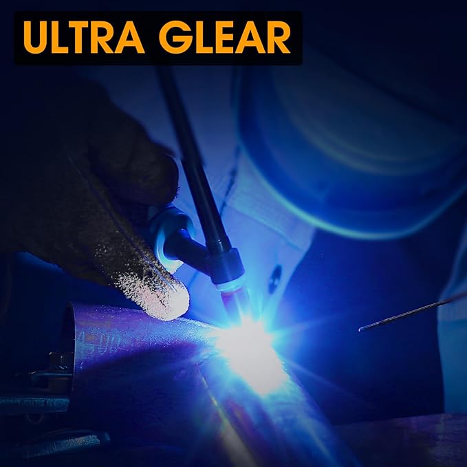 2x4 Auto Darkening Welding Lens with Variable Shade 8-13, 2x4 1/4 HD Welding Lens Replacement for Pancake, Pipeliner Welding Hoods, Standard Welding Helmets (Thickness 5/16 Inch)