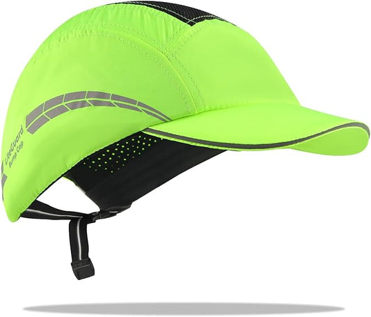 Lightweight Bump Cap with Reflective Stripes, Breathable Baseball Cap Style, Head Protection Hard Hat for Men Women